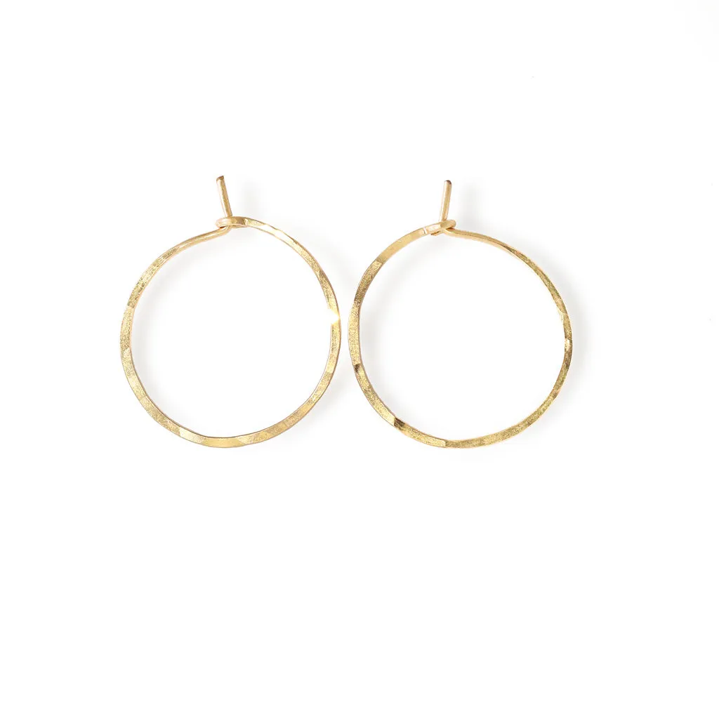 1 Inch Endless Thin Hoop Earrings