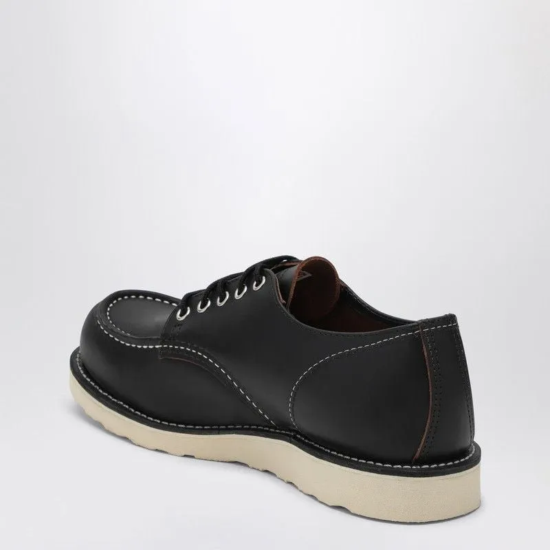 8090 MOC TOE LOW BLACK LEATHER LACE-UP SHOES