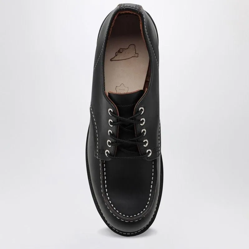 8090 MOC TOE LOW BLACK LEATHER LACE-UP SHOES