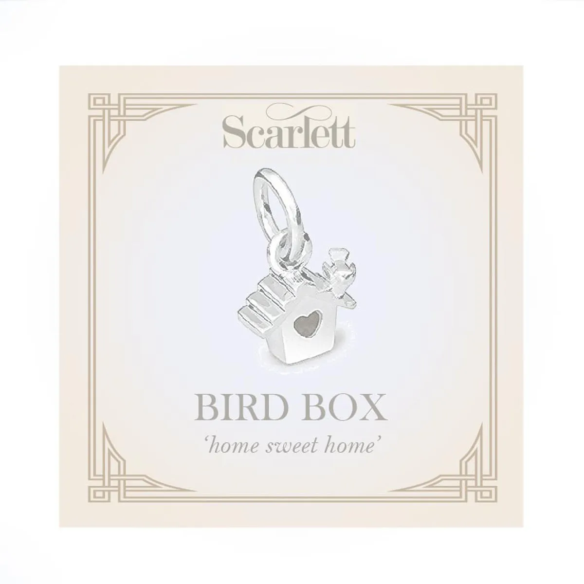 Bird House Silver Charm