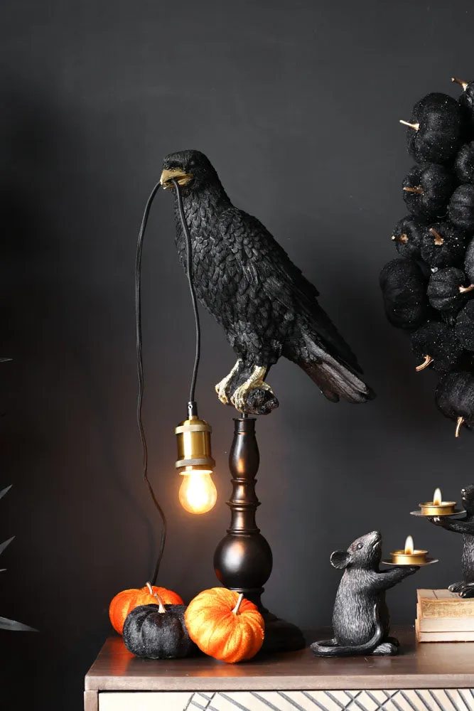 Black Crow Table Lamp