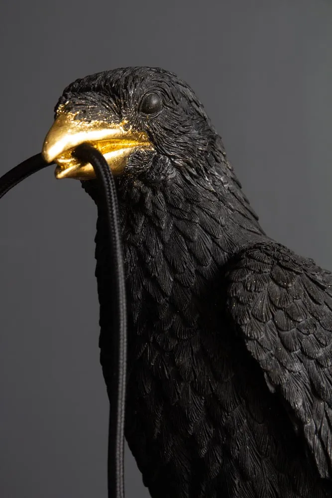 Black Crow Table Lamp