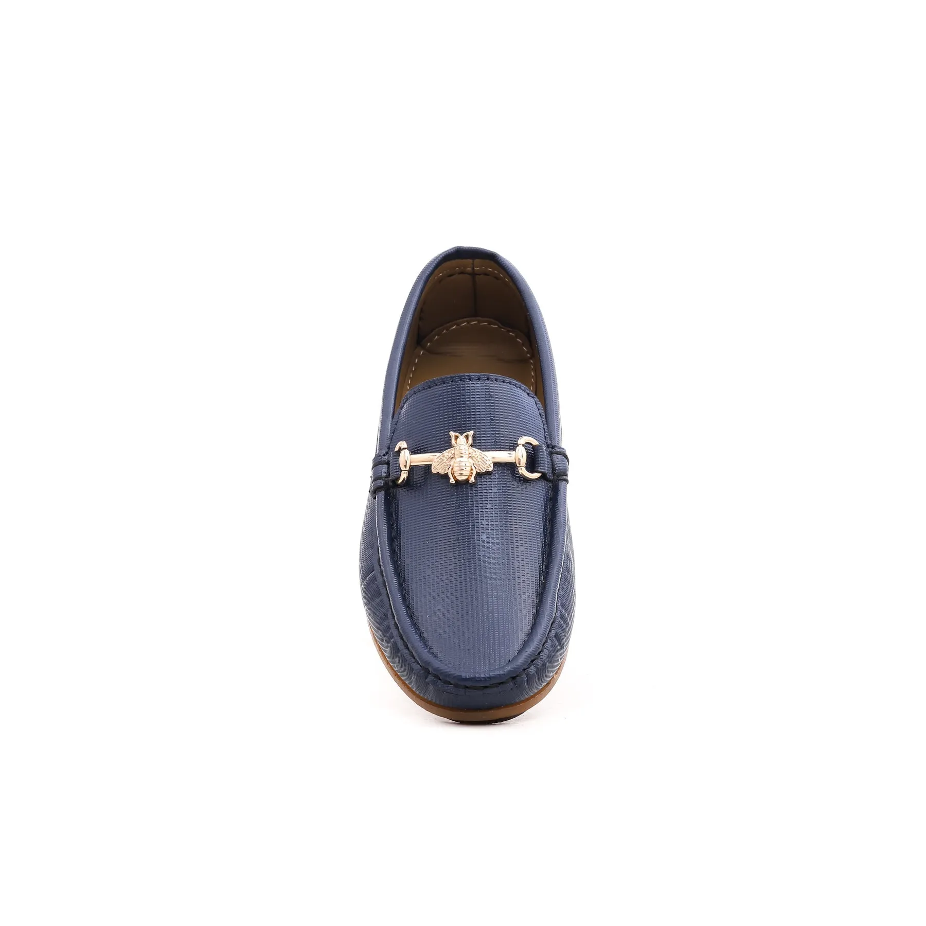 Boys Navy Formal Moccasin KD0373