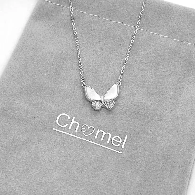 Butterfly Mother of Pearl Necklace