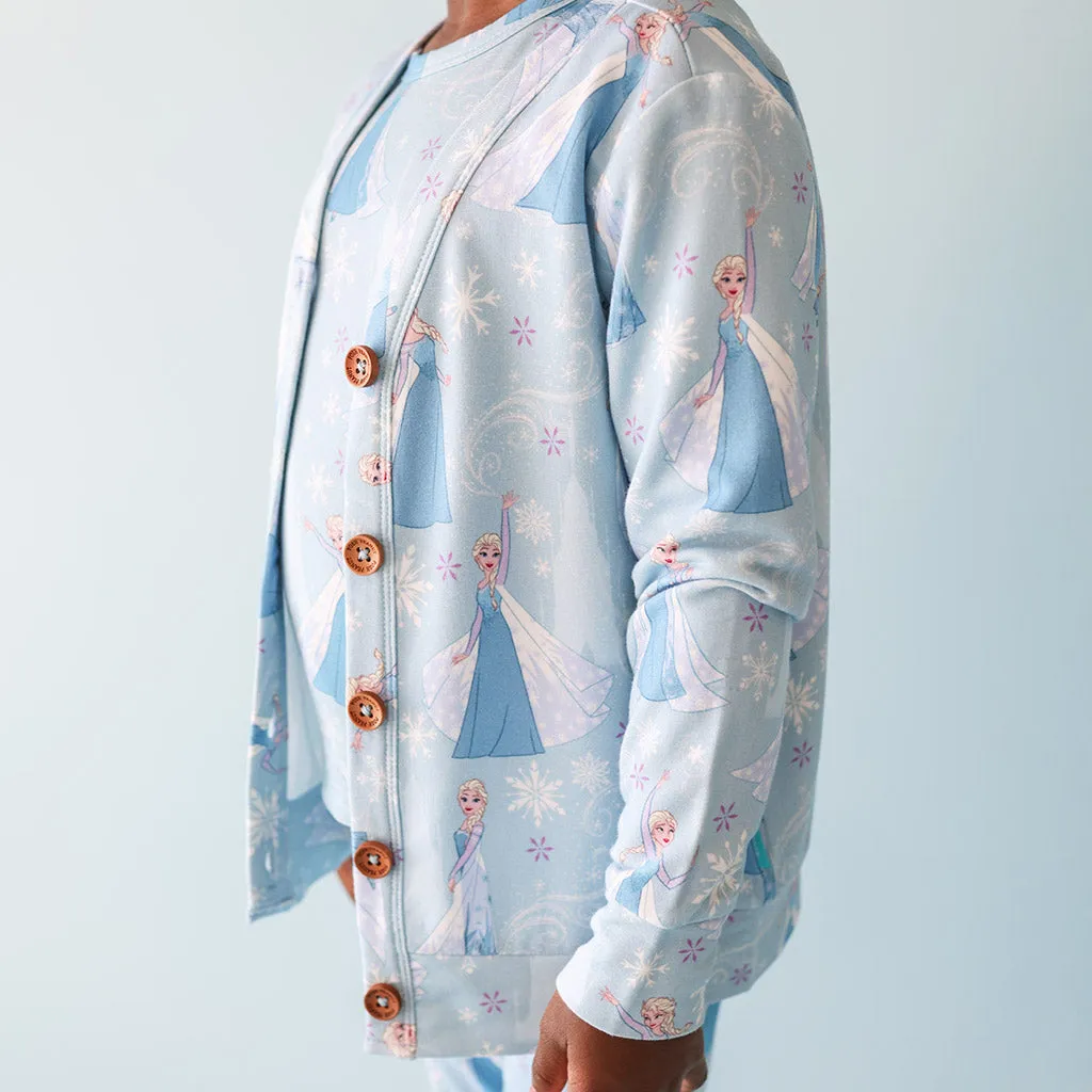 Disney Frozen Elsa French Terry Button Cardigan