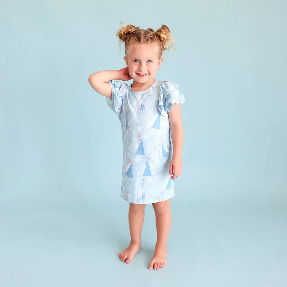 Disney Frozen Elsa French Terry Ruffled Dress