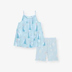 Disney Frozen Elsa Top Ruffled Short Set