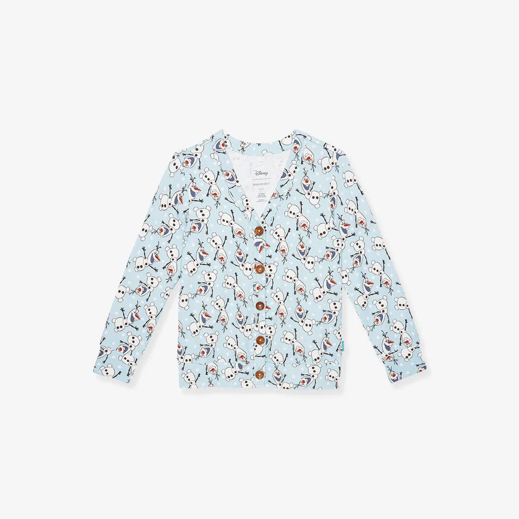 Disney Frozen Olaf French Terry Button Cardigan