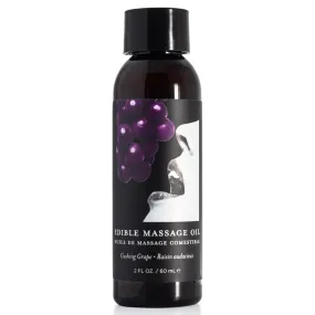 Earthly Body Edible Massage Oil - Grape Flavour