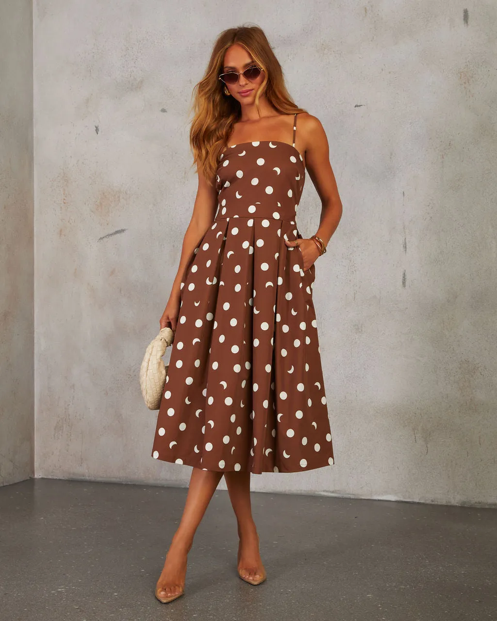 Elaine Polka Dot Midi Dress