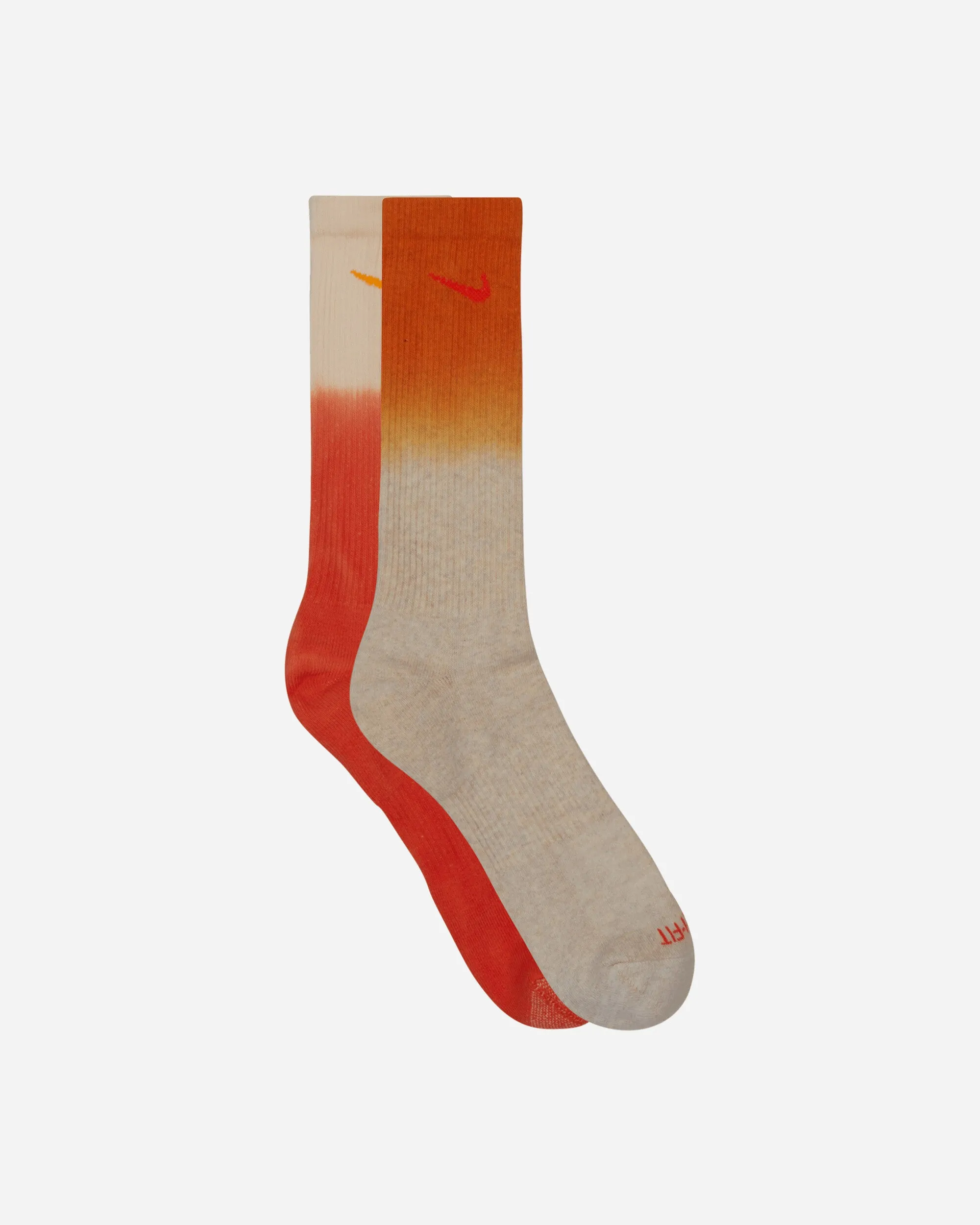 Everyday Plus Cushioned Crew Socks Orange / Red / Cream