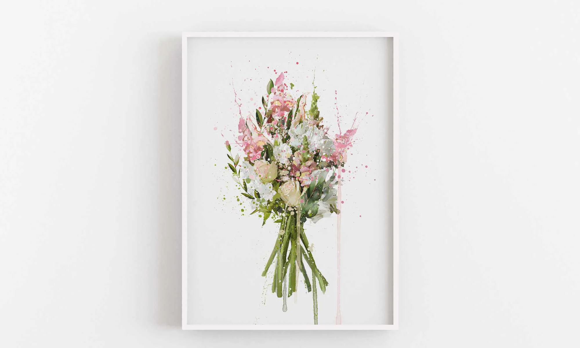 Flower Wall Art Print 'Blush'