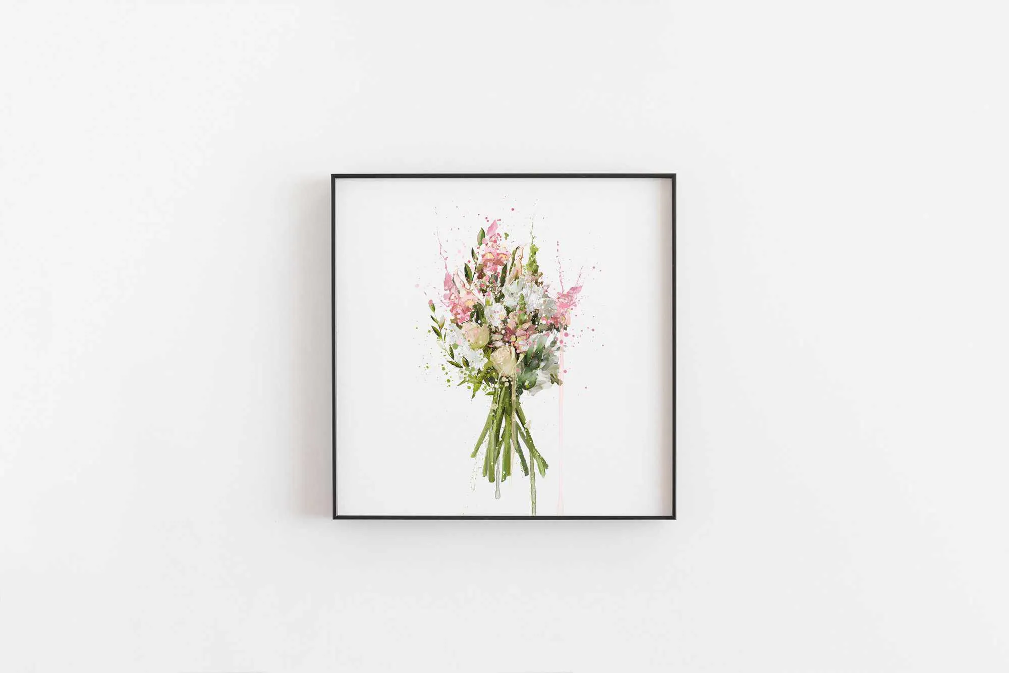 Flower Wall Art Print 'Blush'