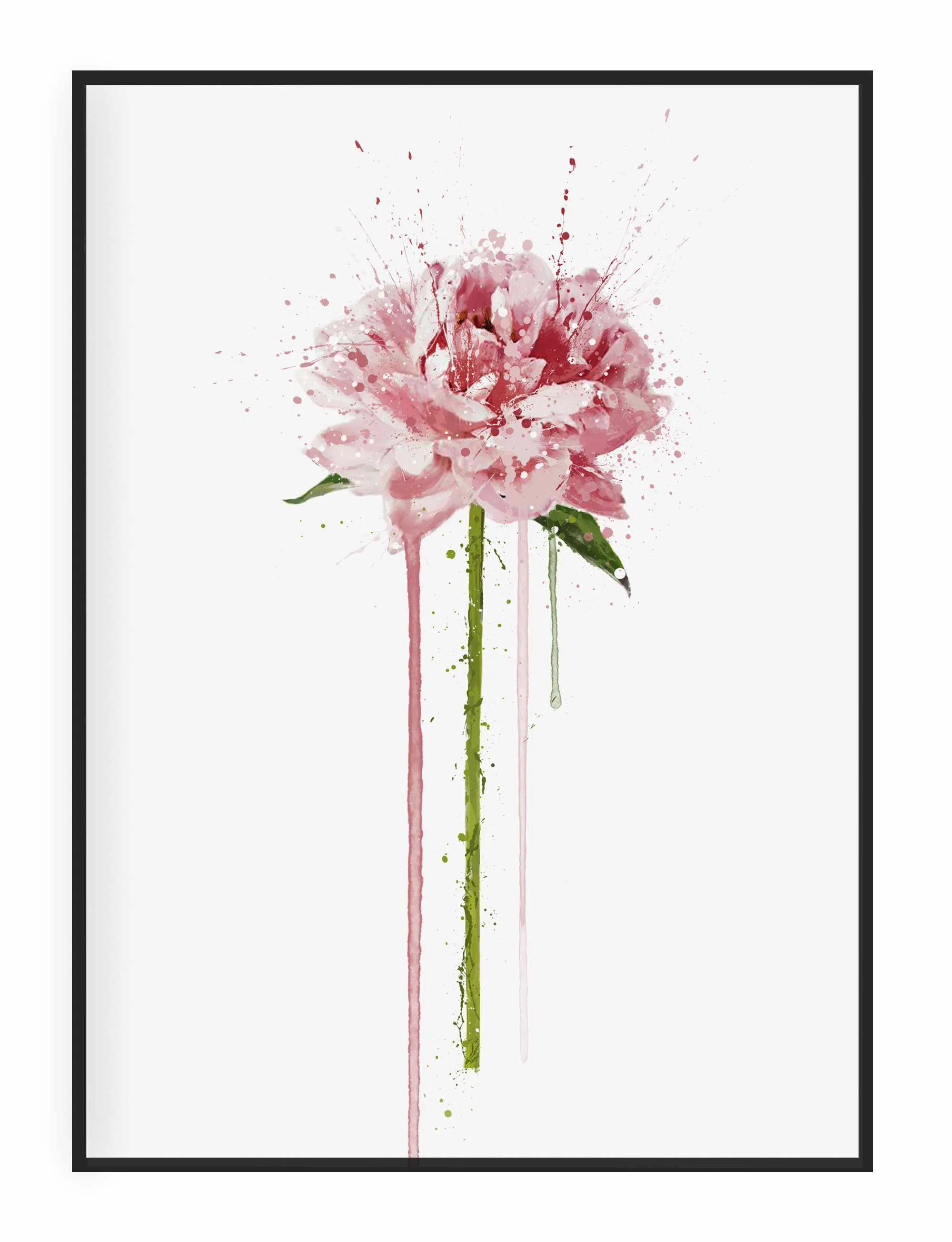 Flower Wall Art Print 'Peony'