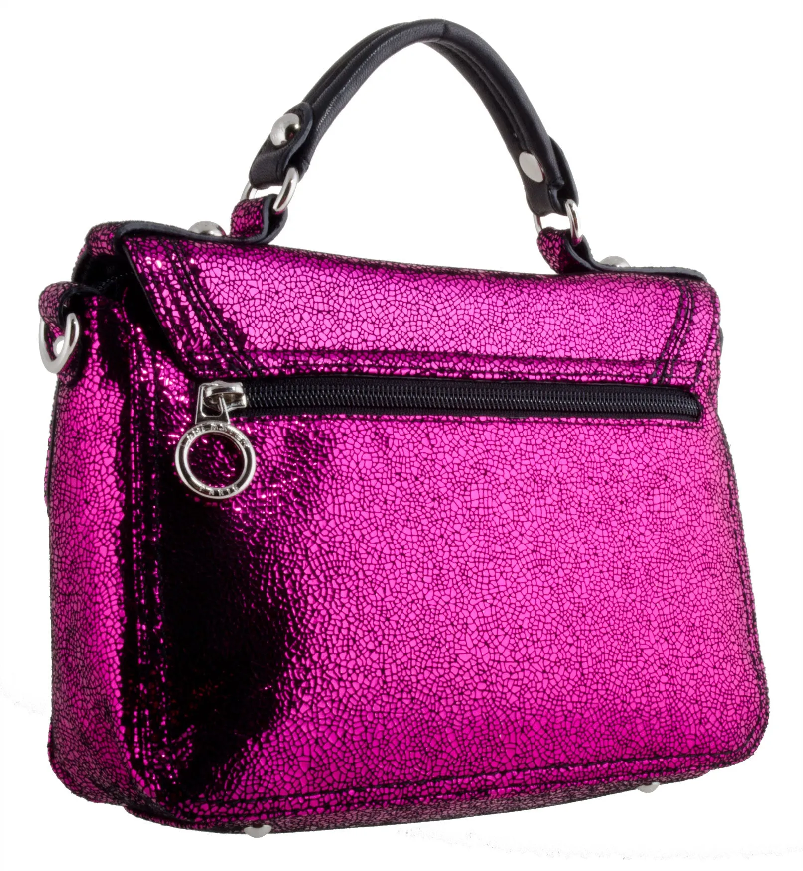 Lancaster Paris Handbags Disco Convertible Crossbody Glitter Lambskin Handbag