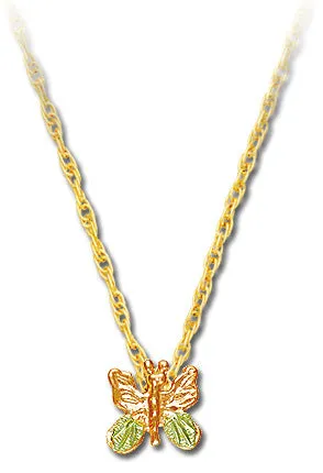 Landstrom's Black Hills Gold Petite Butterfly Pendant