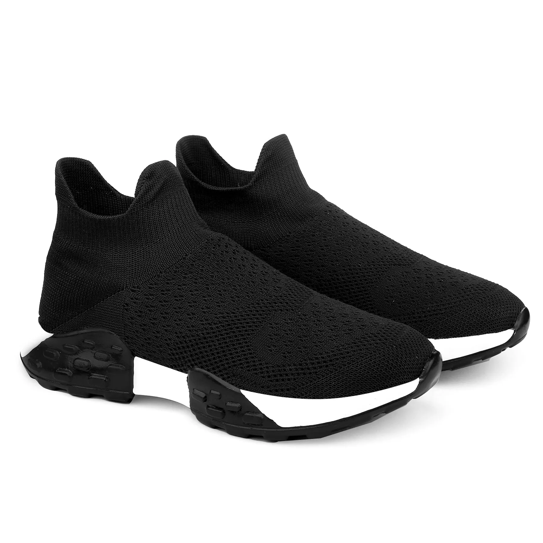 Men's Knitted Fabric Material Casual Sports Socks Shoes For Men