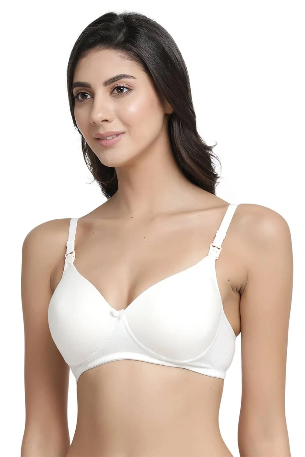 Organic Cotton Antimicrobial Padded NonWired Feeding Bra-IMB009D