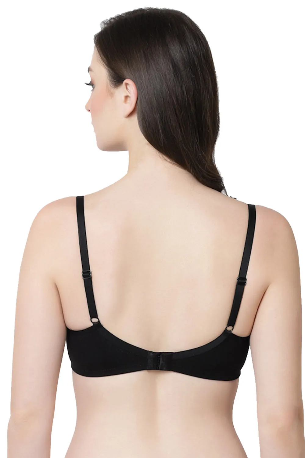 Organic Cotton  Antimicrobial Seamless Everyday Bra-ISB084-Anthracite