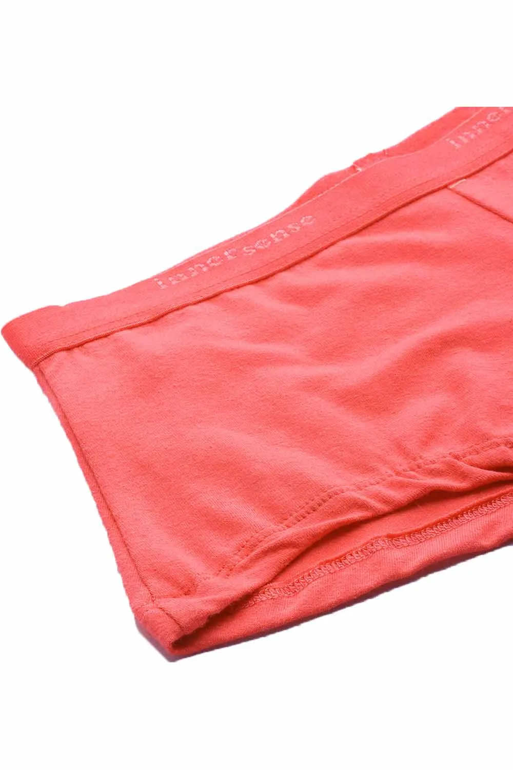 Organic Cotton  Antimicrobial  Seamless Side Support Bra & Panty Set-ISBP057-Bright Pink-