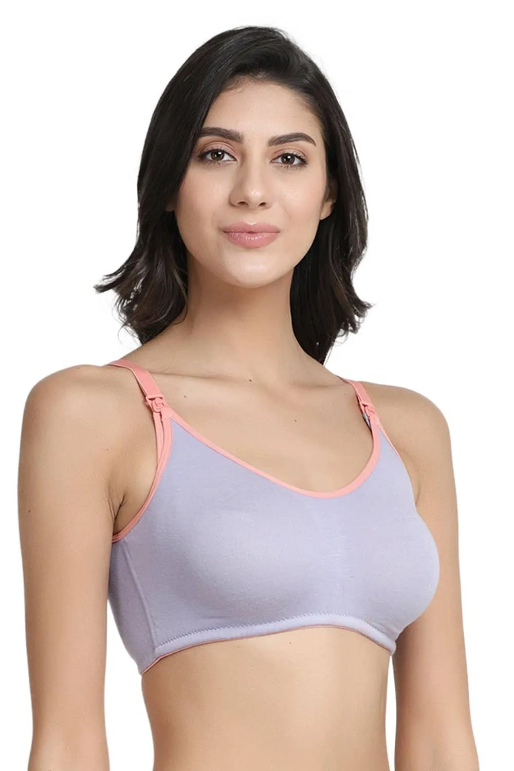 Organic Cotton Antimicrobial Soft feeding Bra ( Pack of 2 )-IMB004B_IMB004D