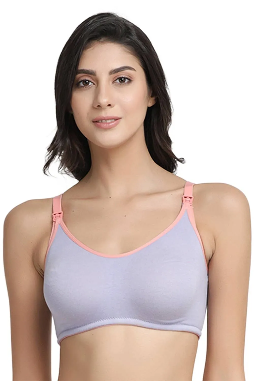 Organic Cotton Antimicrobial Soft Maternity Bra-IMB004A_IMB004B