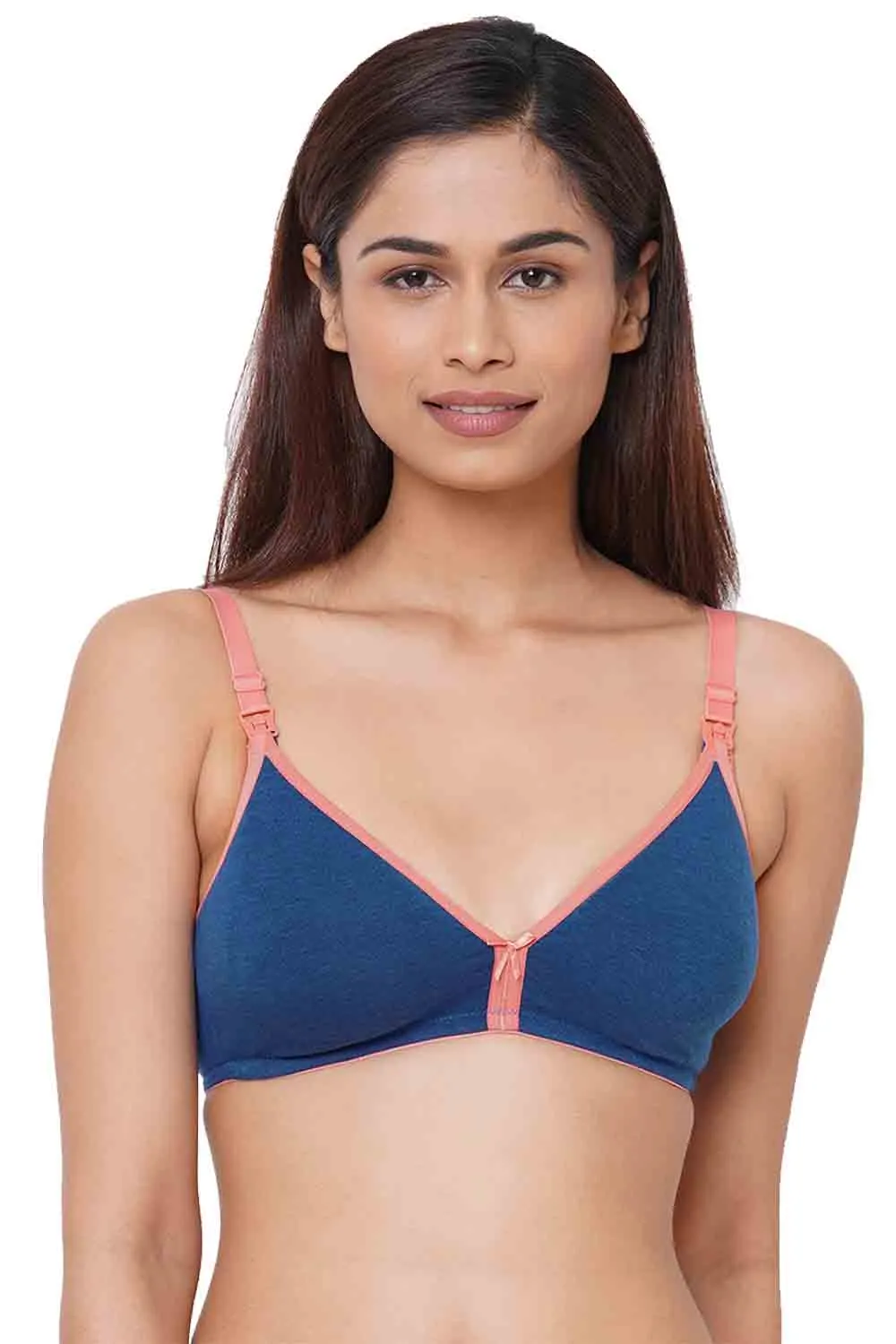 Organic Cotton Antimicrobial Soft Nursing Bra (Pack of 2)-IMB006A_6D