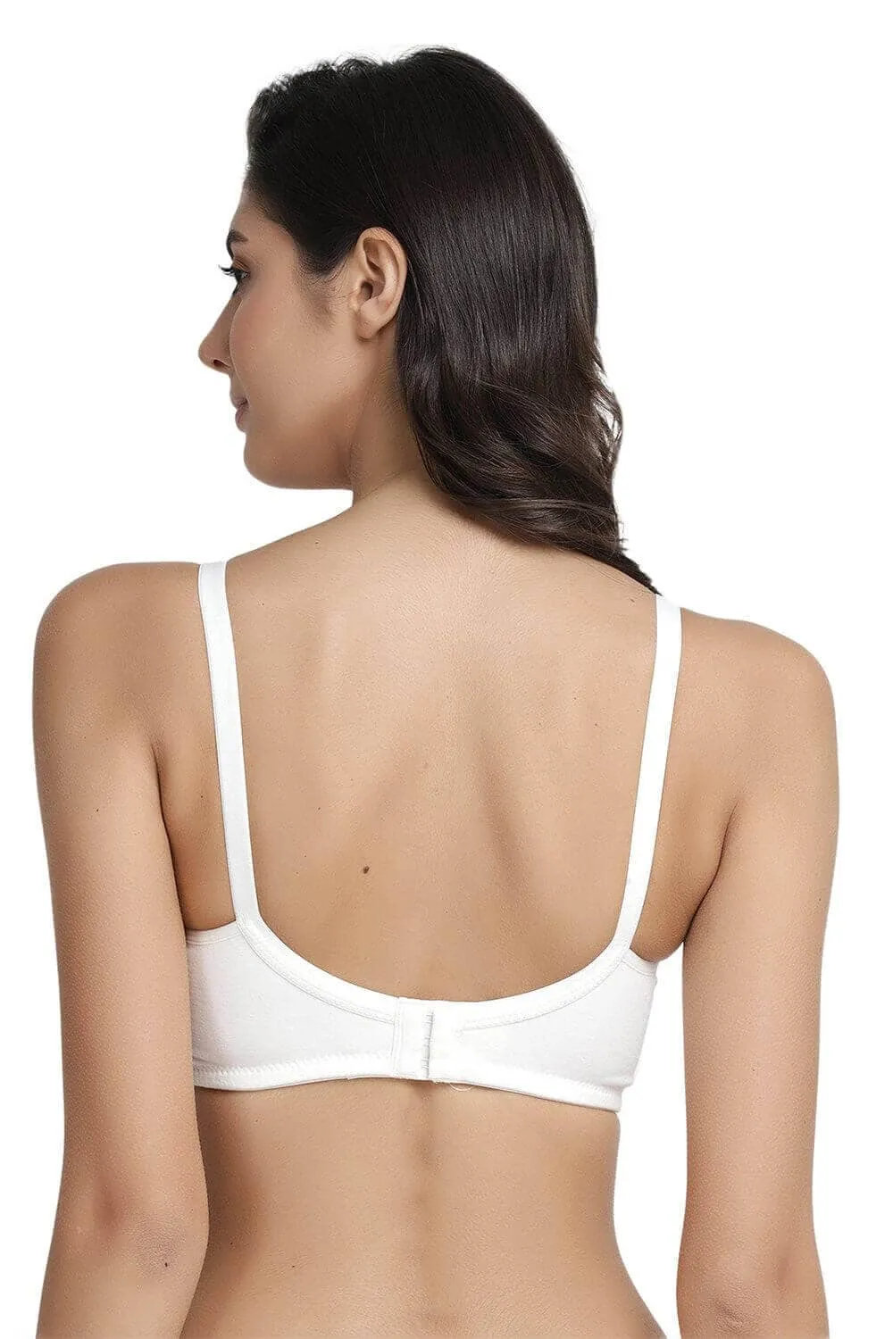 Organic Cotton Antimicrobial Soft Nursing Bra with Removable Pads-IMB001C