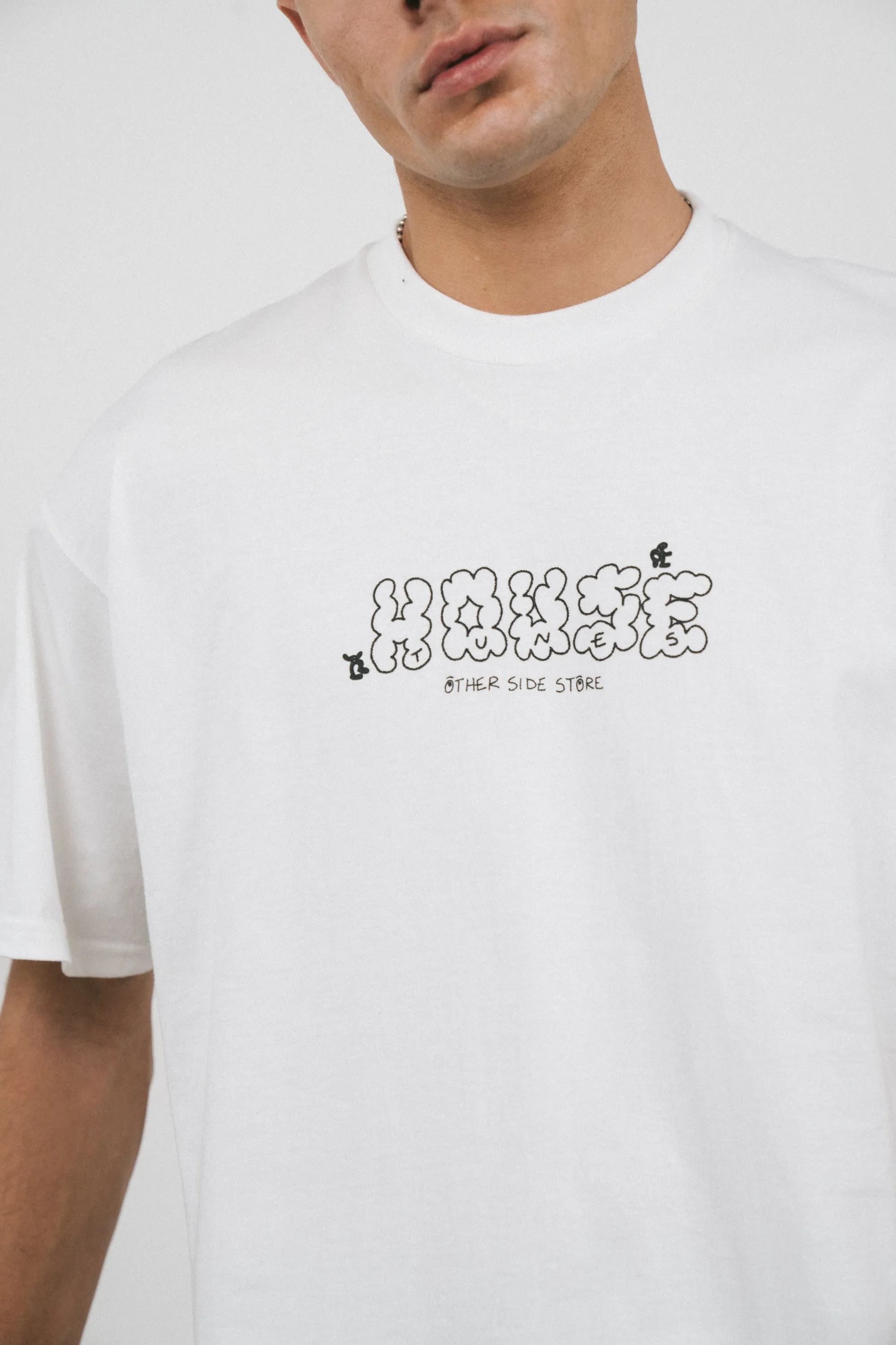 Other Side Store 'House Tunes' Tee - White