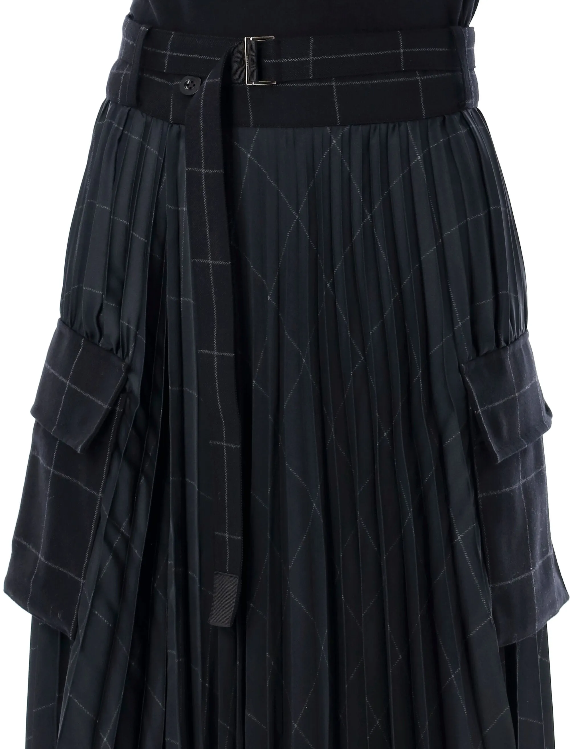 PLEATED MIDI SKIRT