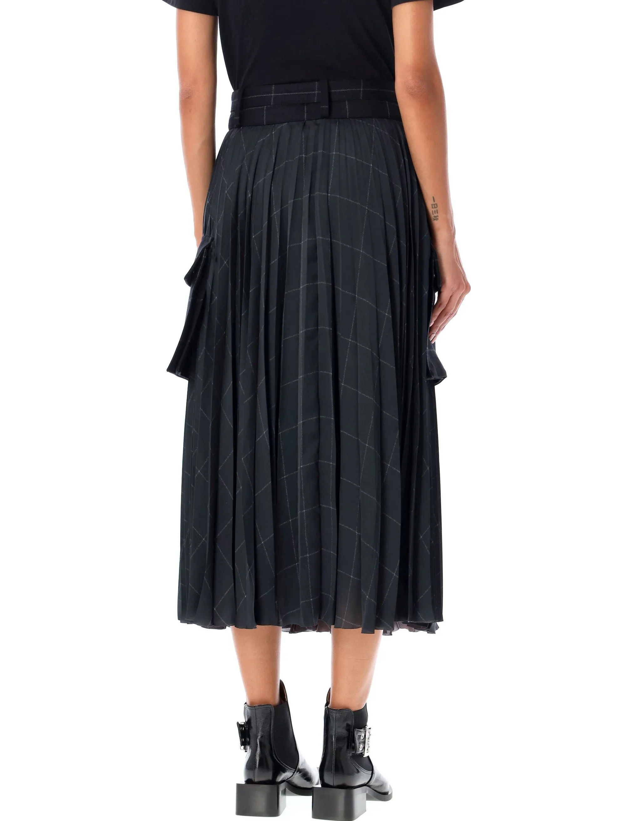 PLEATED MIDI SKIRT