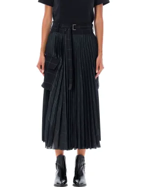 PLEATED MIDI SKIRT