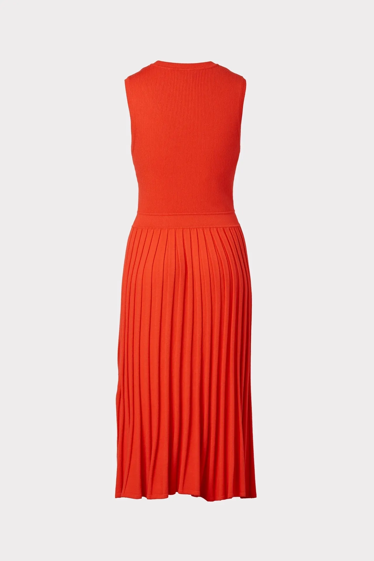 Rib Mix Pleated Dress