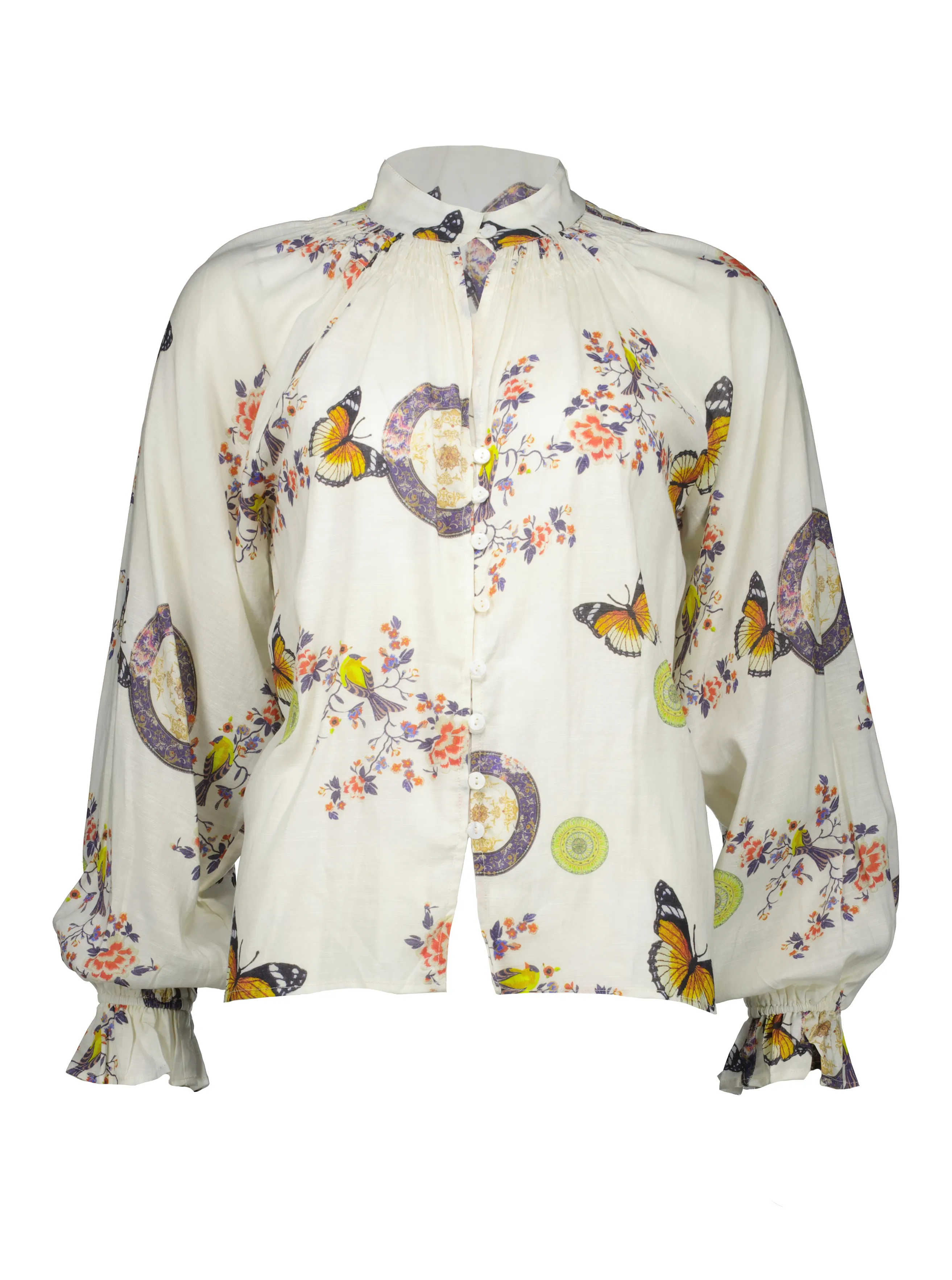 Royal Top | Butterfly Print