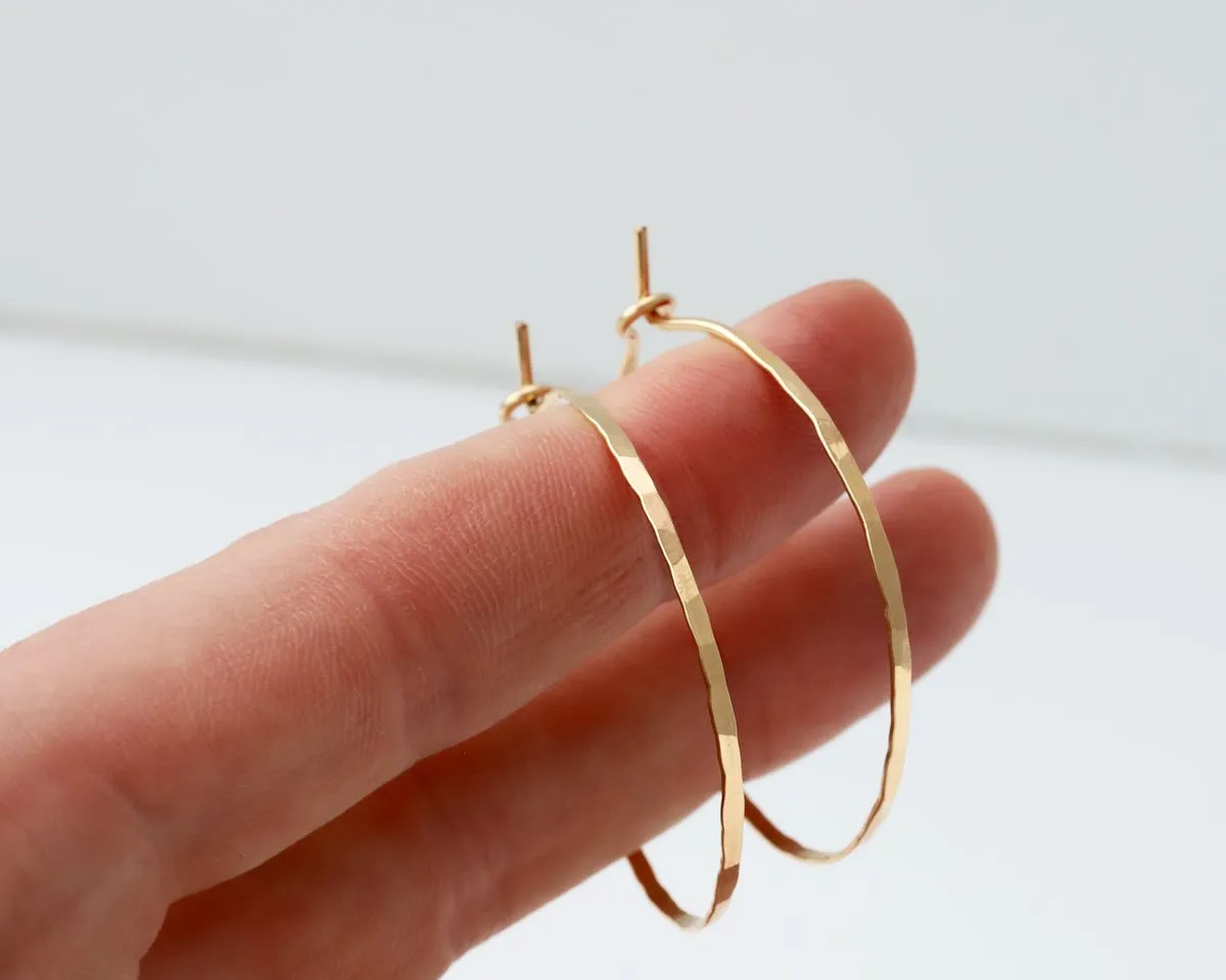 Small Horizon Endless Hoop Earrings