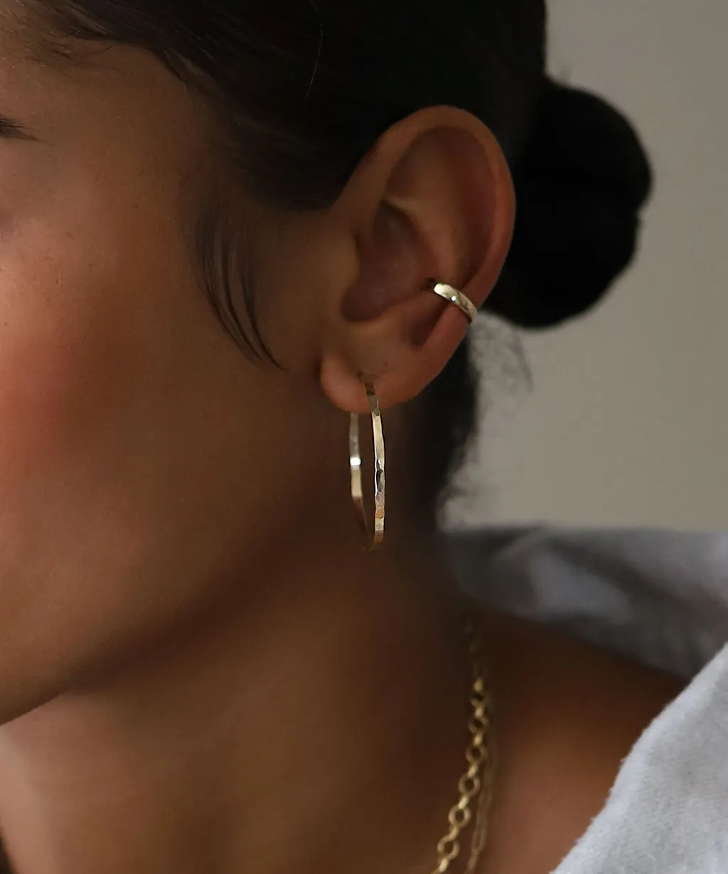 Small Horizon Endless Hoop Earrings