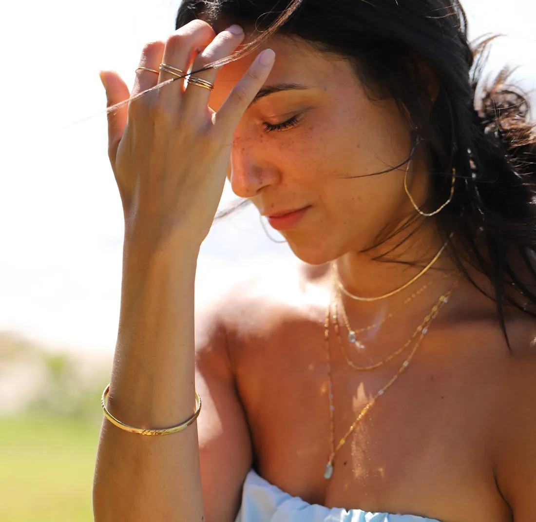 Thin Gold Stacking Rings