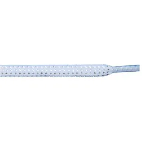 Tubular Glitter 5/16 - White (1 Pair Pack) Shoelaces