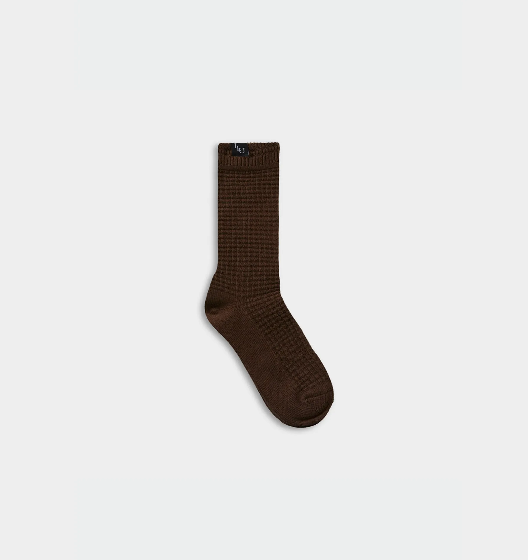 Waffle Sock - Brown