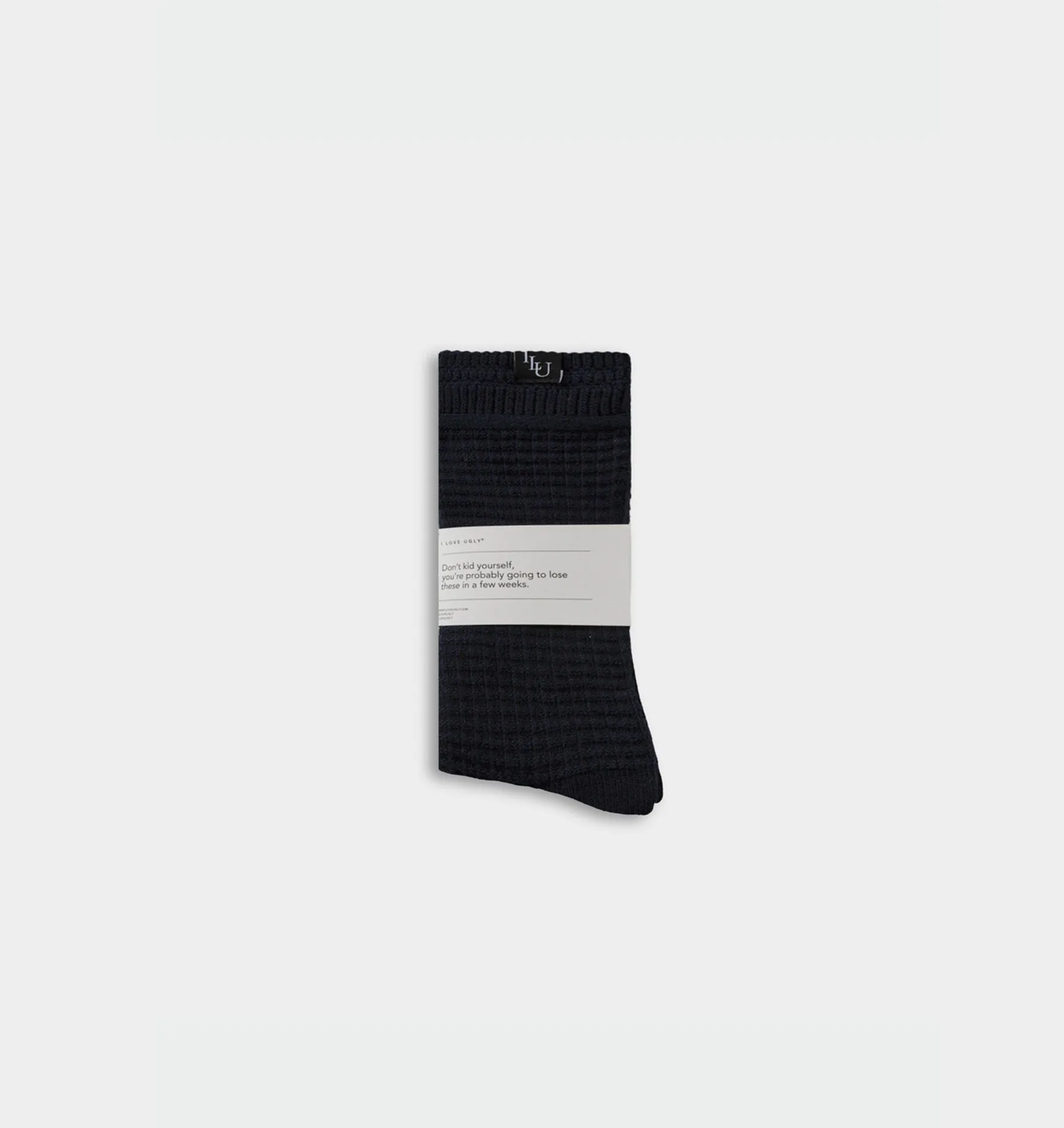 Waffle Sock - Navy