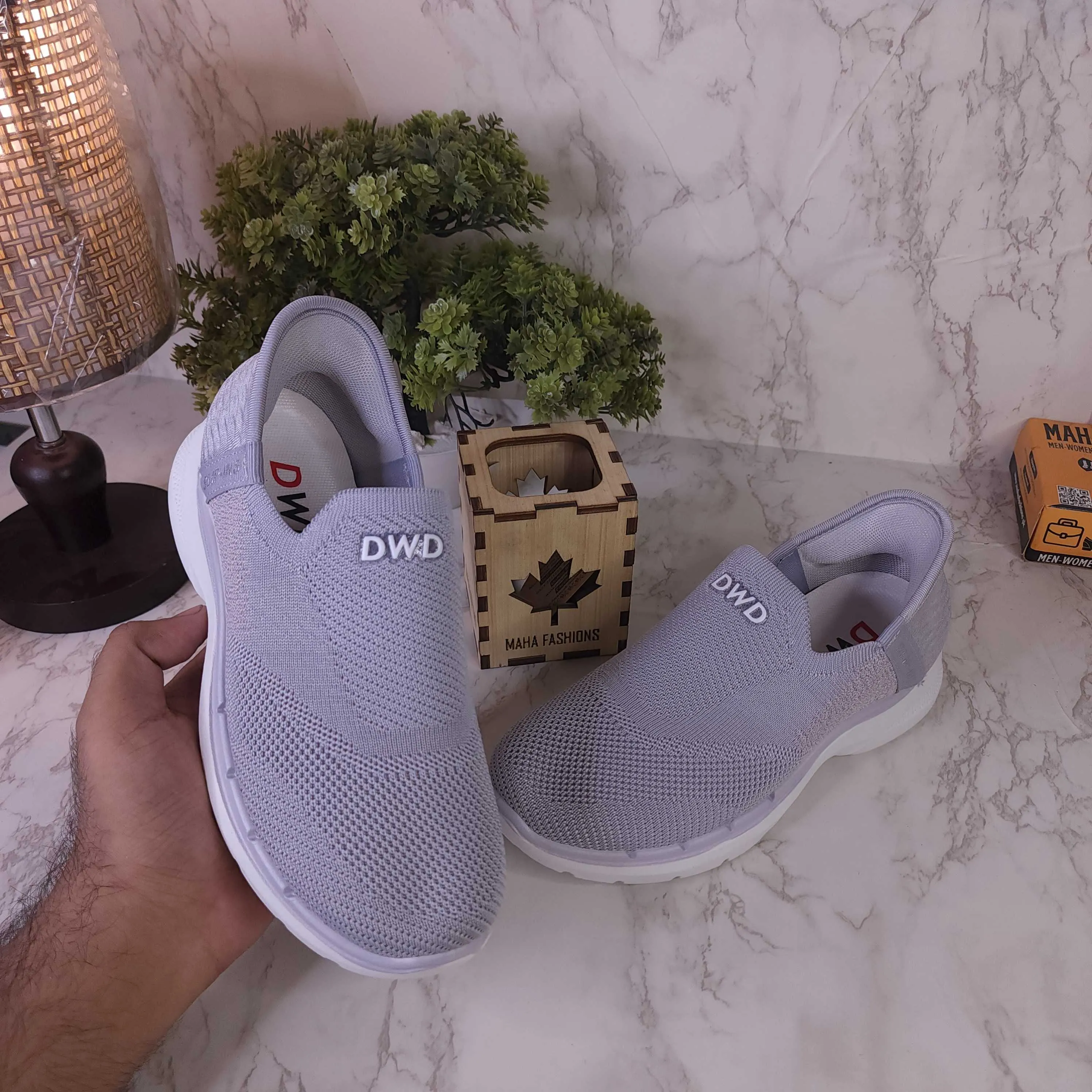 Women Grey Slip On Sneakers