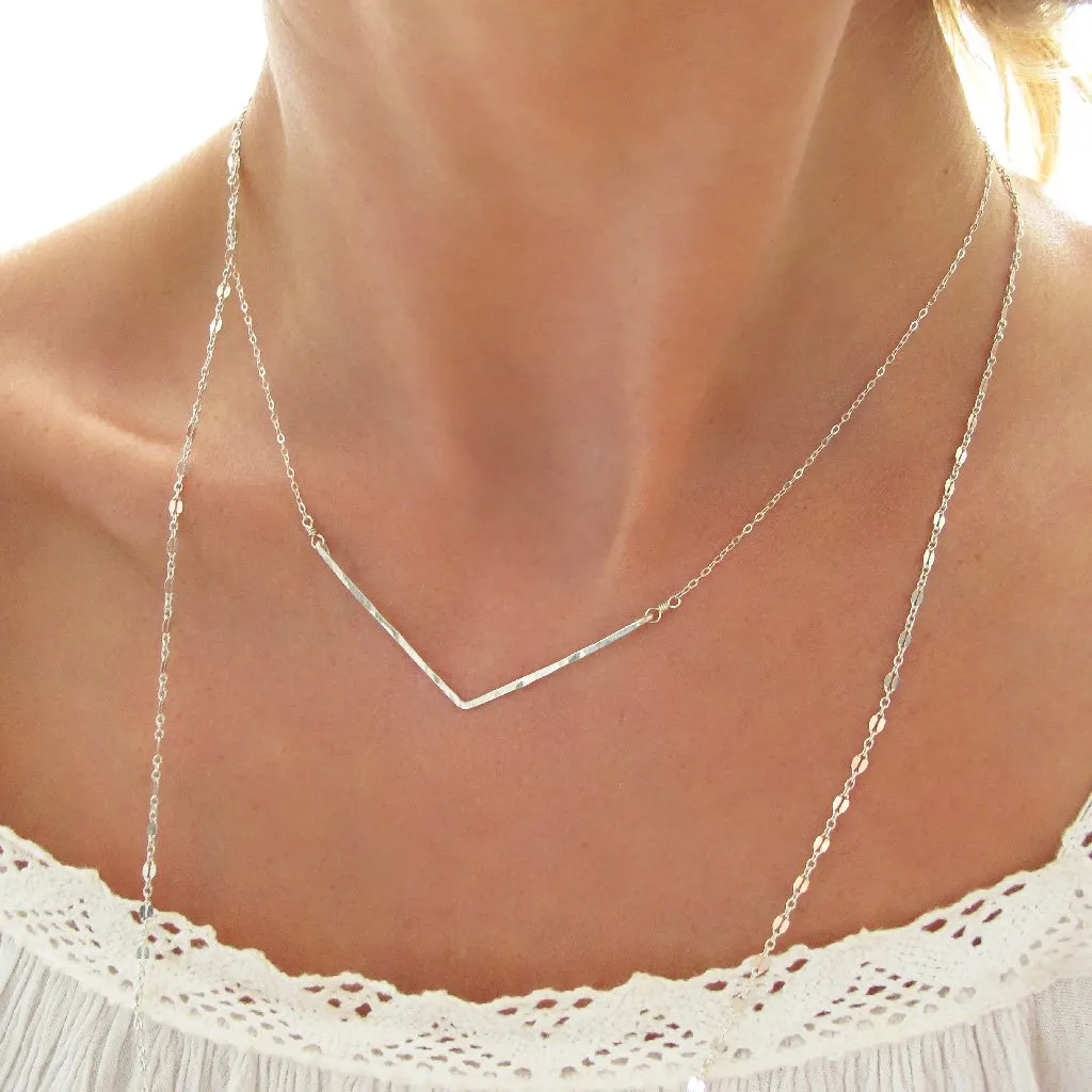 XL Wide V Necklace